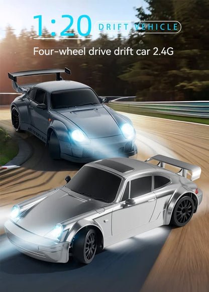 1:24 Scale 4WD RC Drift Car – 2.4GHz High-Speed 20KM/H Racing Car with LED Lights