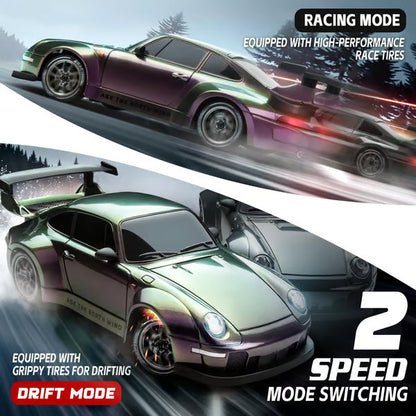 1:24 Scale 4WD RC Drift Car – 2.4GHz High-Speed 20KM/H Racing Car with LED Lights