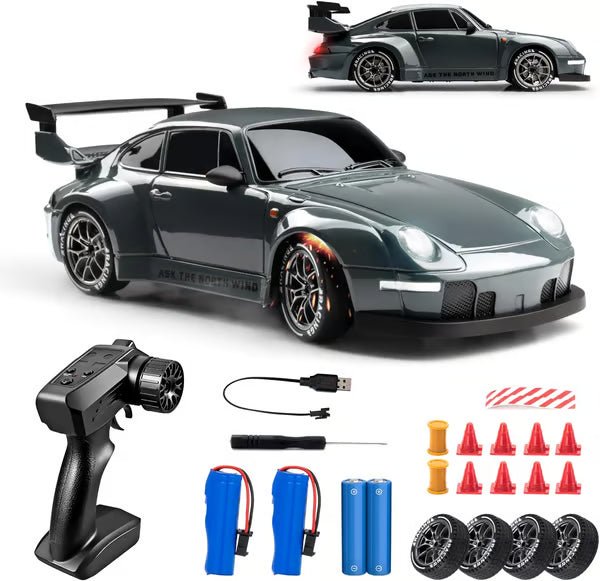 1:24 Scale 4WD RC Drift Car – 2.4GHz High-Speed 20KM/H Racing Car with LED Lights
